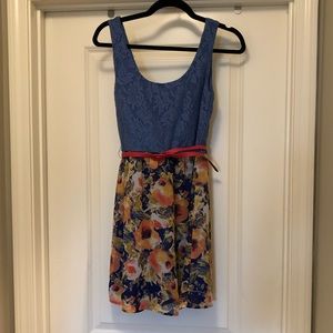 Blue Floral Dress